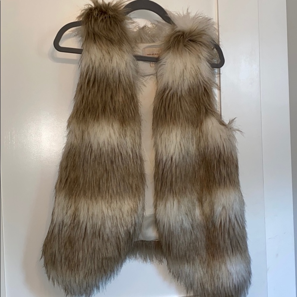 Skies are Blue faux fur vest